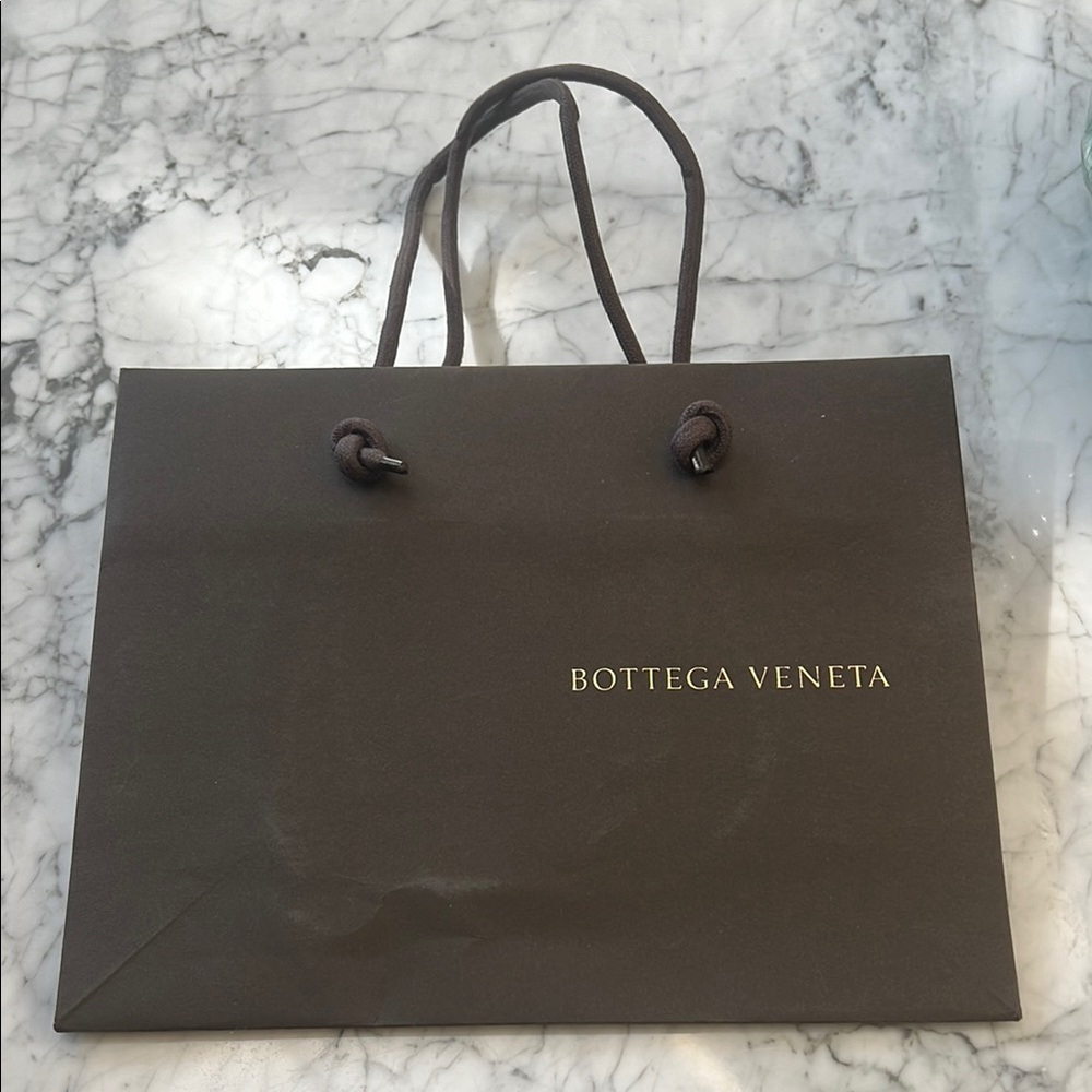 Bottega Veneta Brown paper shopping Bag